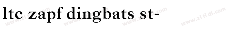 ltc zapf dingbats st字体转换